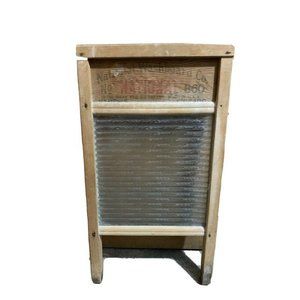 Vintage Primitive  Glass National Washboard Co. No 860